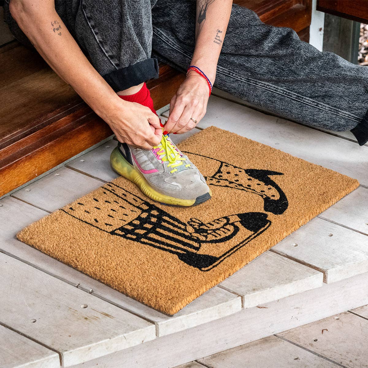 helen b Fußmatte kissing