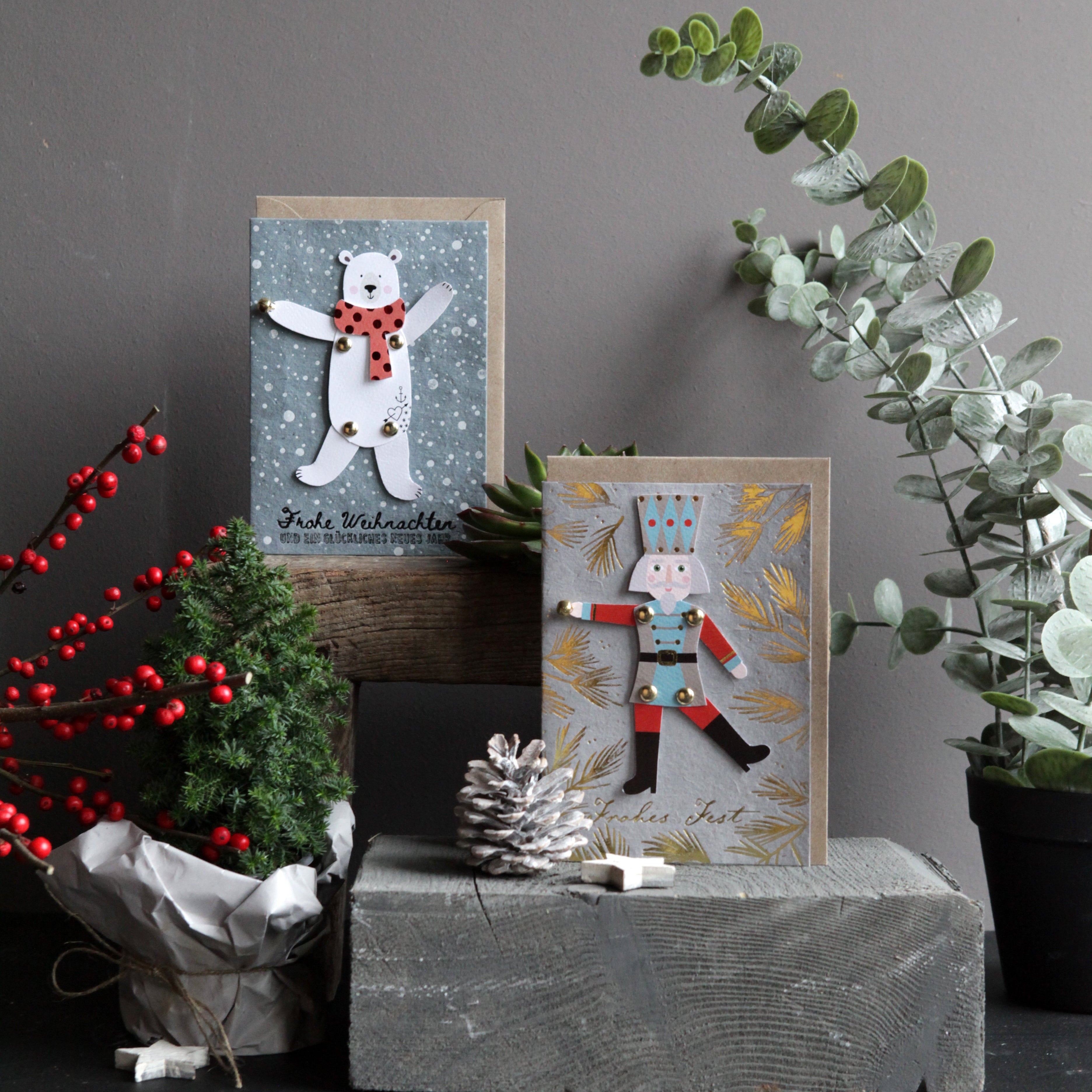 Good old friends Winterhampelkarte