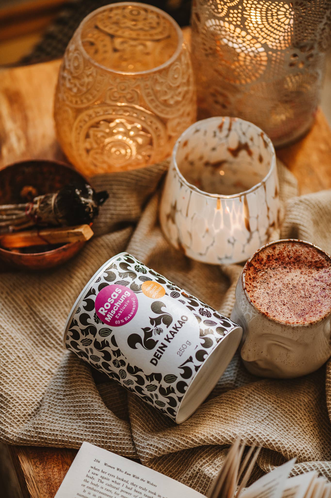 Rosas Mischung Bio-Schokoladenpulver Dein Kakao | vegan