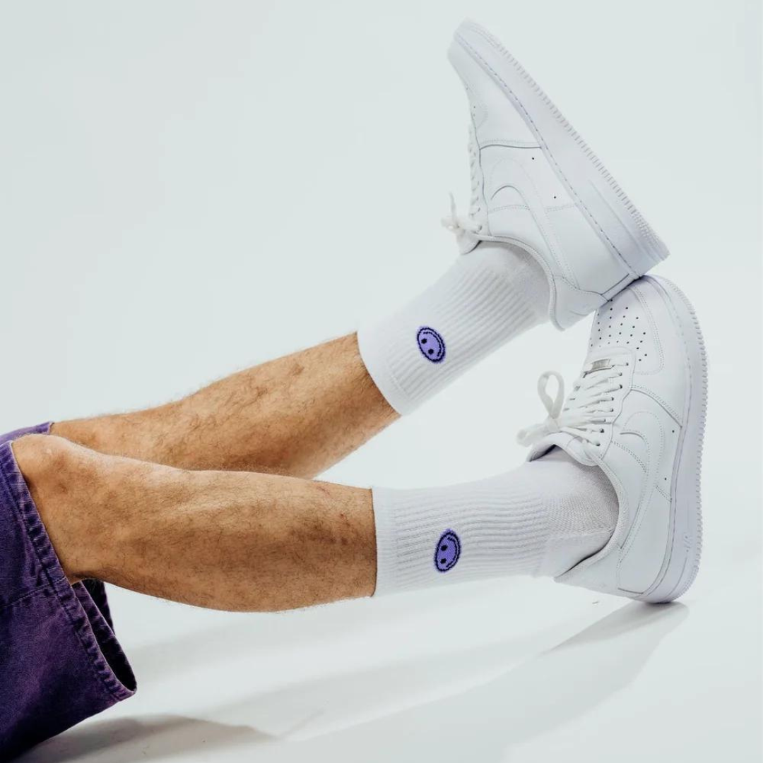 No Bad Days Club Socken SMILEY LAVENDER