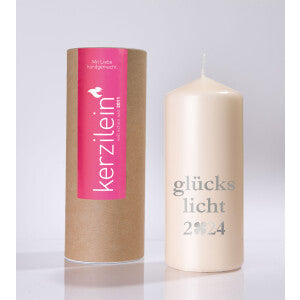 Kerzilein Glückslicht 2024 silber