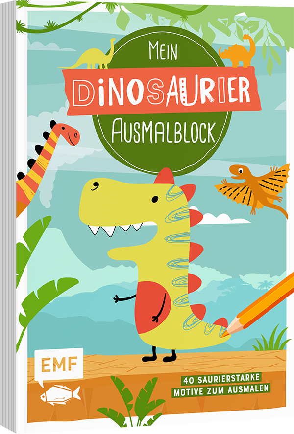 EMF Mein Dinosaurier-Ausmalblock