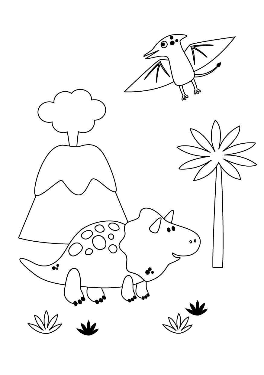 EMF Mein Dinosaurier-Ausmalblock