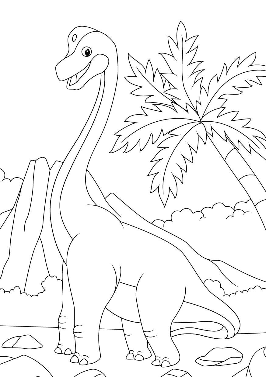 EMF Mein Dinosaurier-Ausmalblock