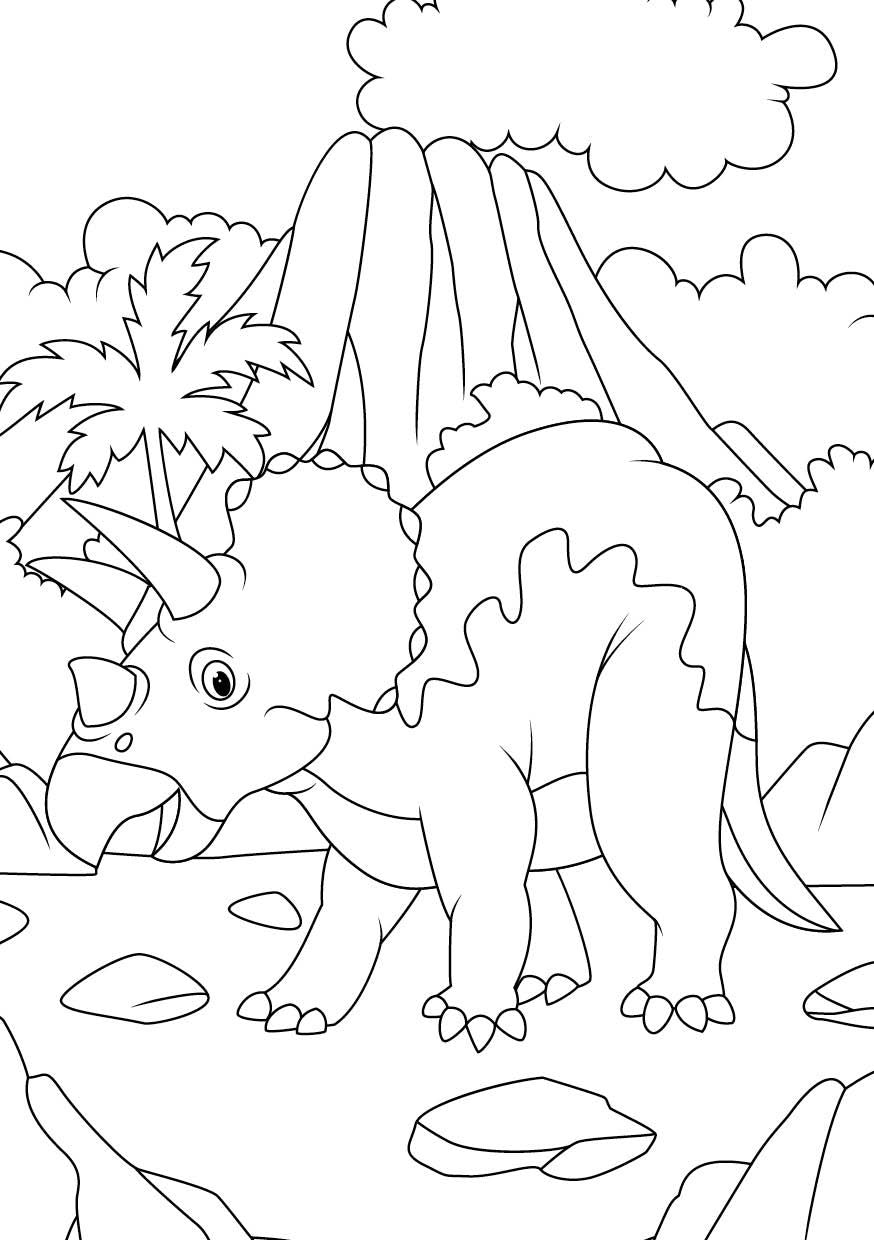 EMF Mein Dinosaurier-Ausmalblock