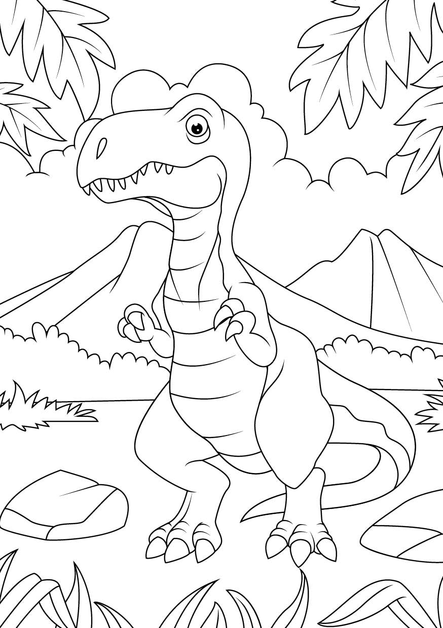 EMF Mein Dinosaurier-Ausmalblock