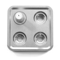 Born in Sweden Stumpastaken FYRAN Giftset - korkbowl, matches - Teeliesel Aluminium, schwarz