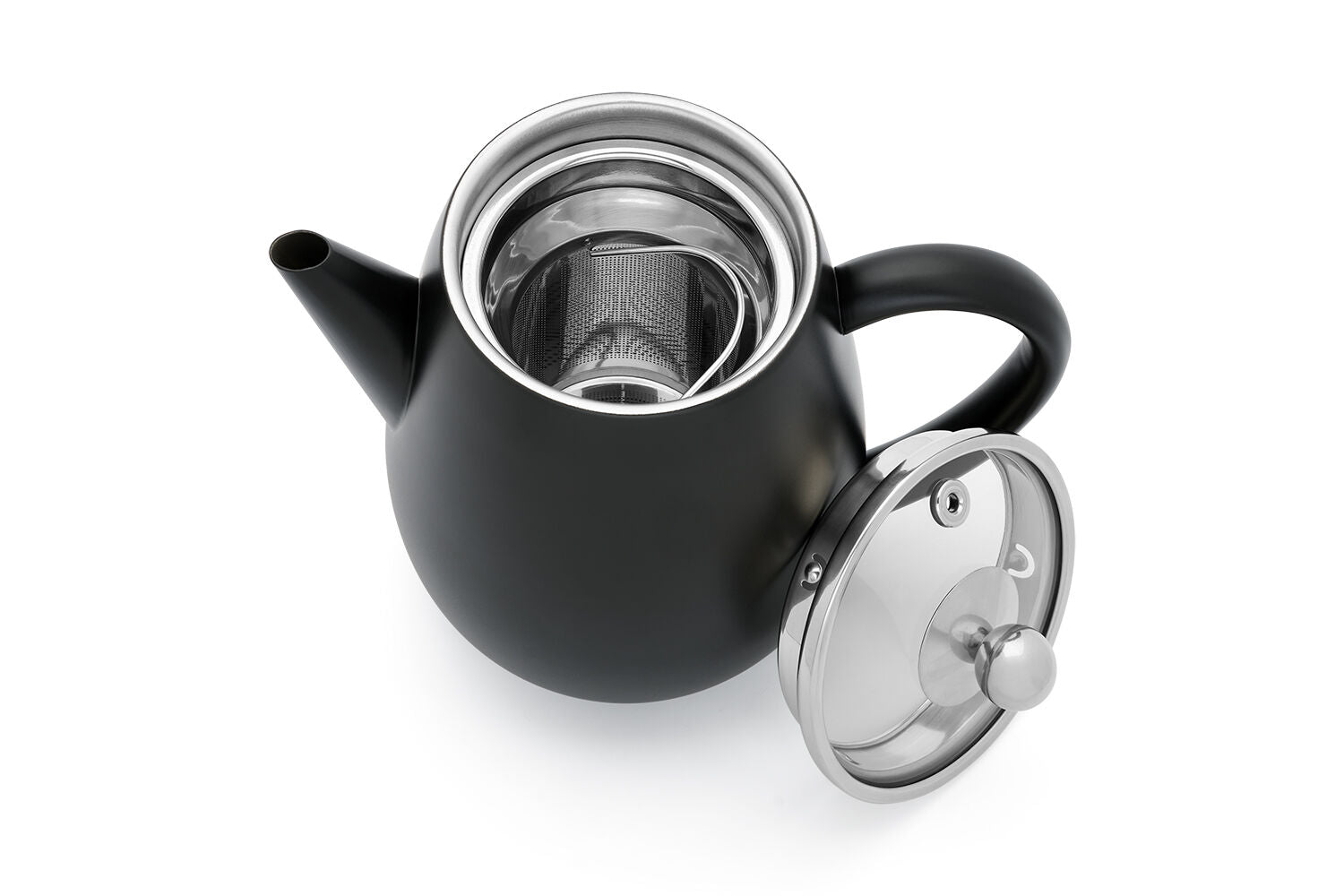 Bredemeijer Teekanne Duet Eva 0,5L schwarz matt