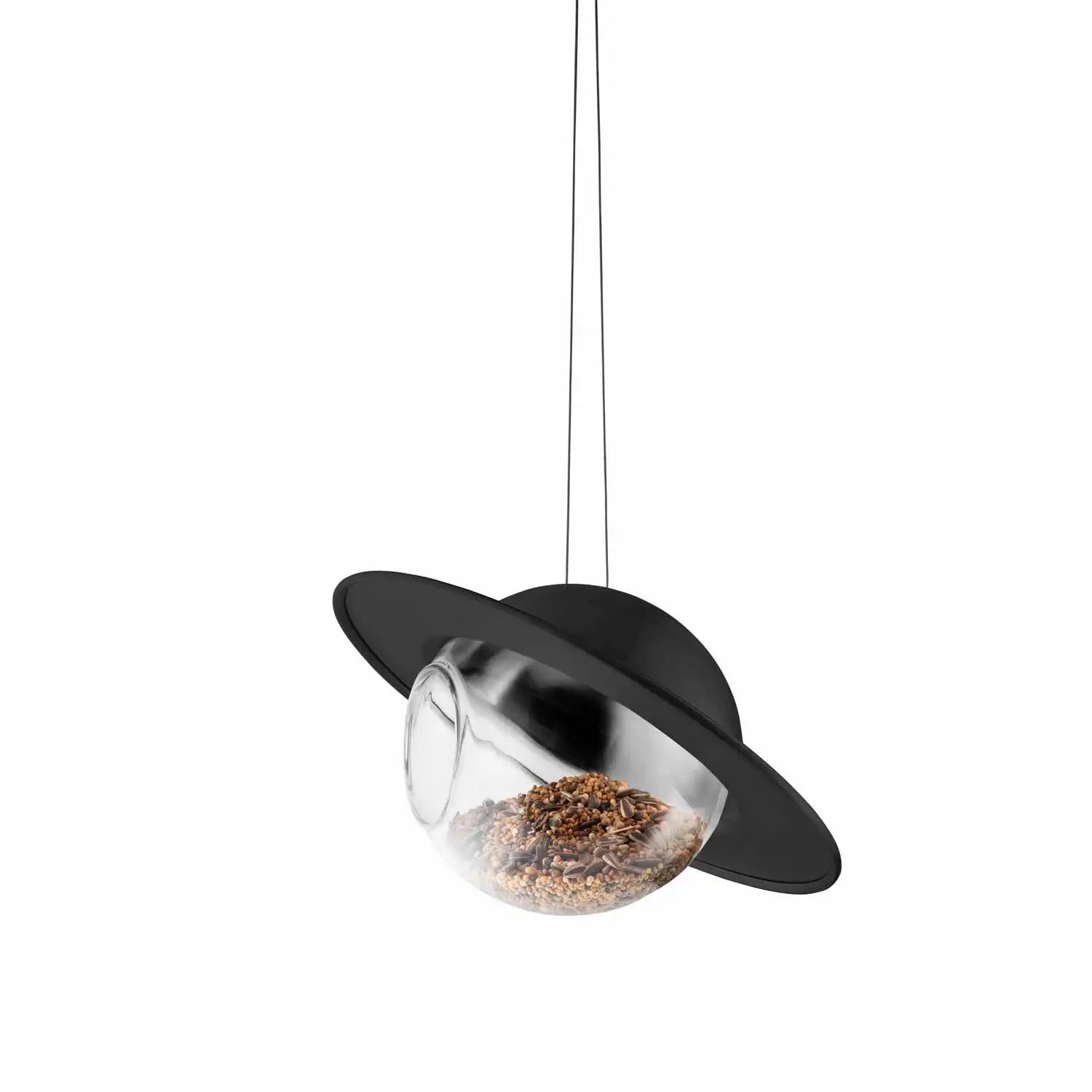 Eva Solo Vogelfutterkugel Saturn, schwarz