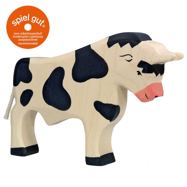 Holztiger Stier schwarz