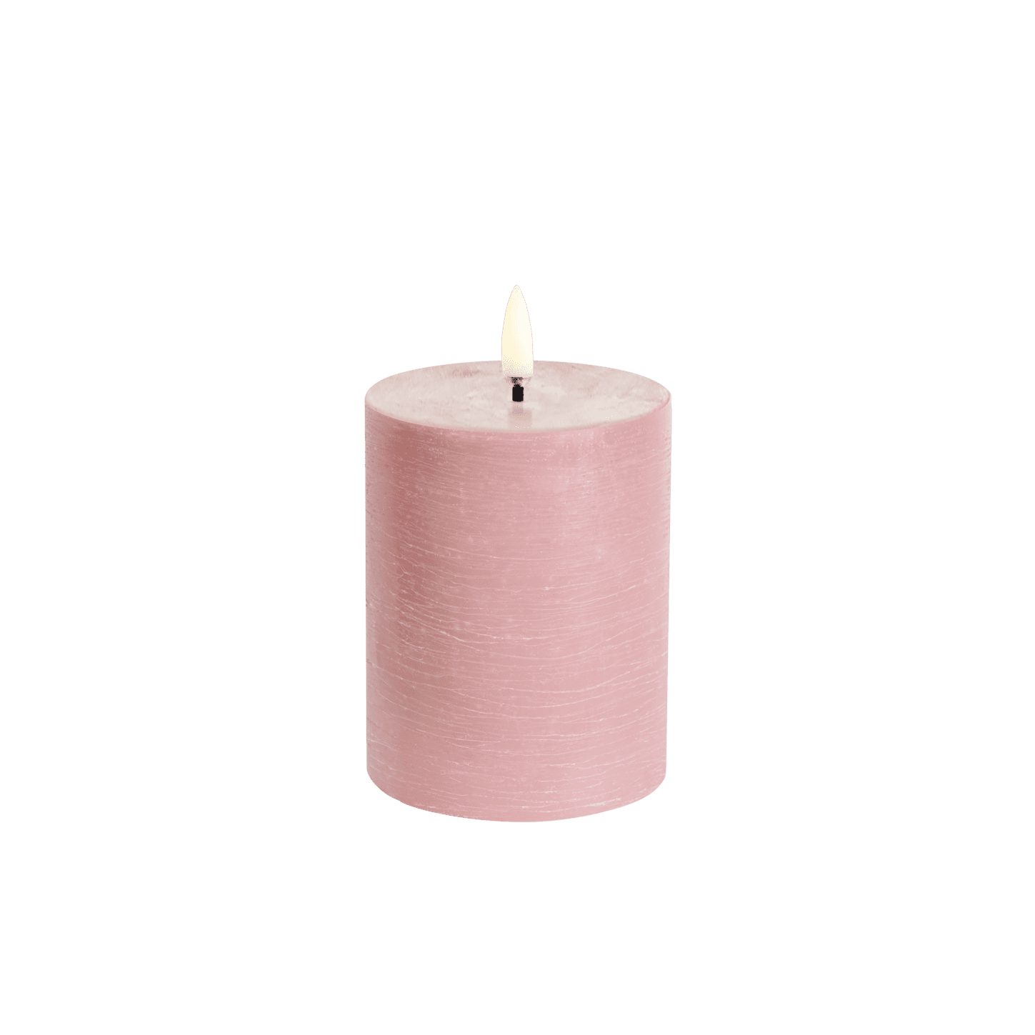 Uyuni LED Pillar Kerze dusty rose Rustic 7,8x10cm - Teeliesel Default Title