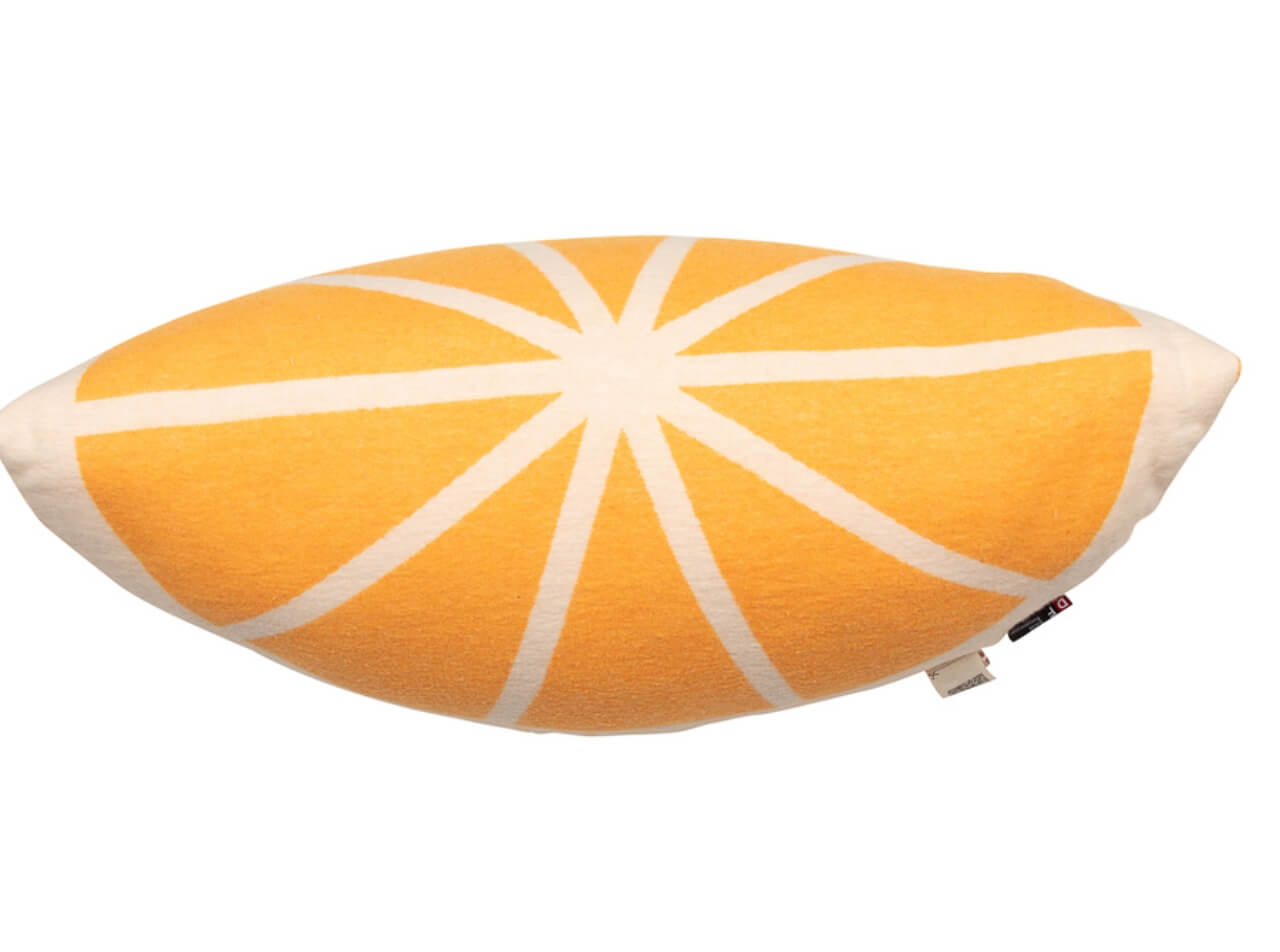 David Fussenegger Silvretta gefülltes Kissen Orange