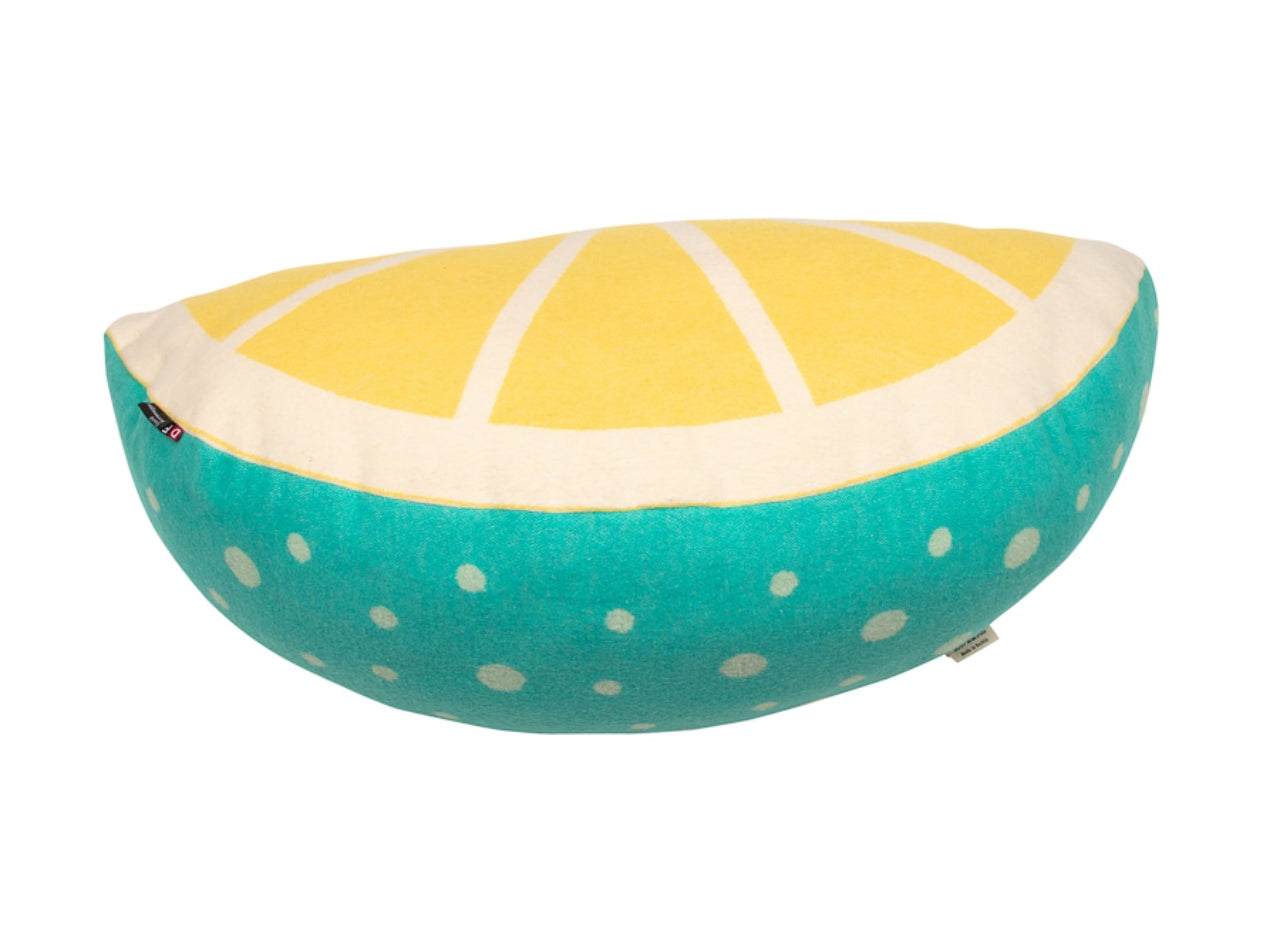 David Fussenegger Silvretta gefülltes Kissen Zitrone