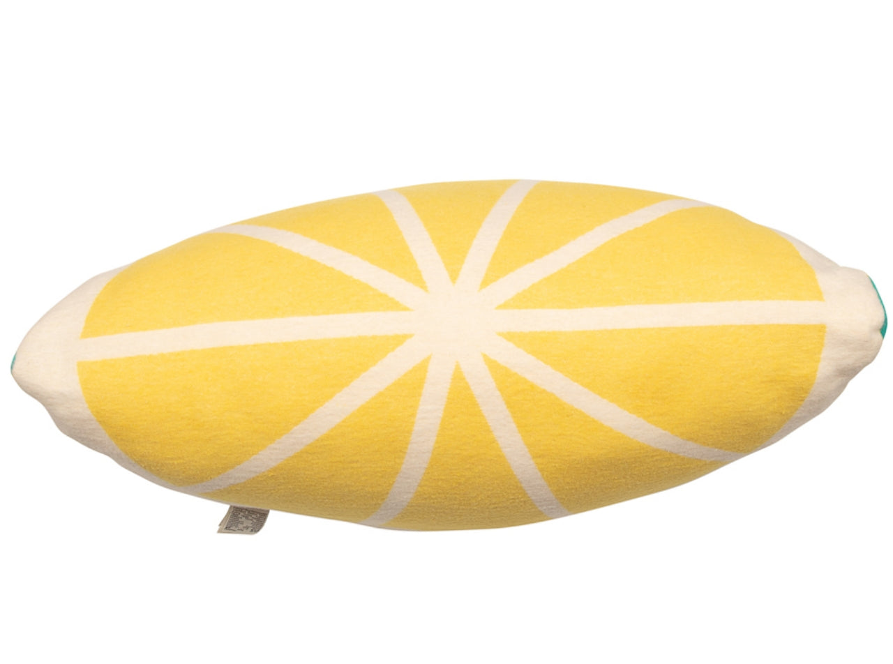 David Fussenegger Silvretta gefülltes Kissen Zitrone