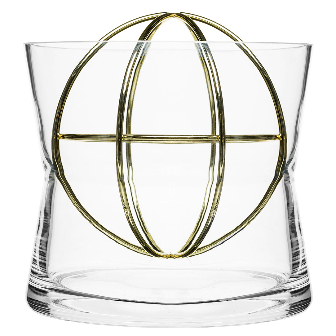 Born in Sweden Vase L with Goldplated Ball