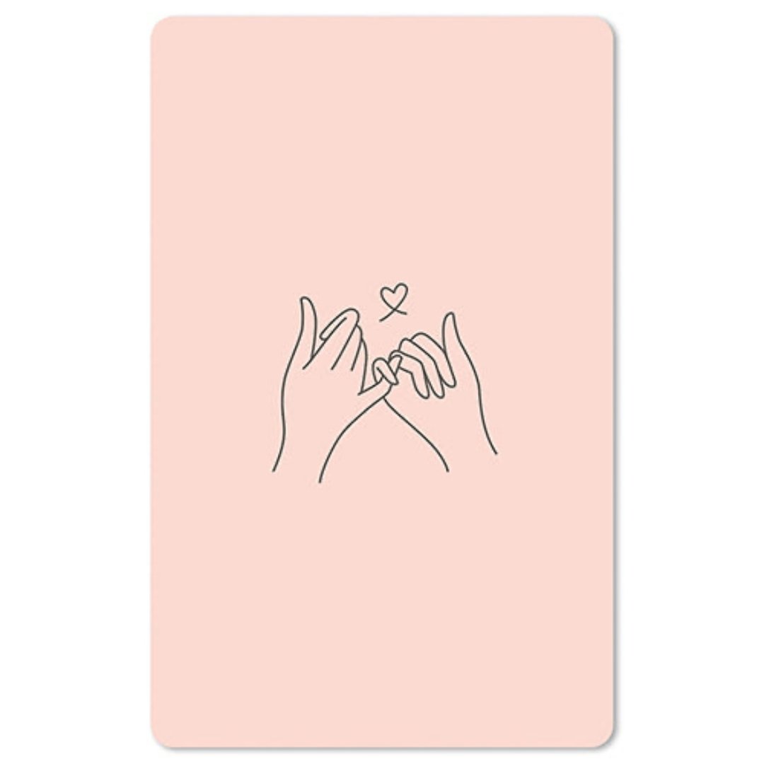 Lunacard Mini Postkarte Pinkie promise - Teeliesel Default Title