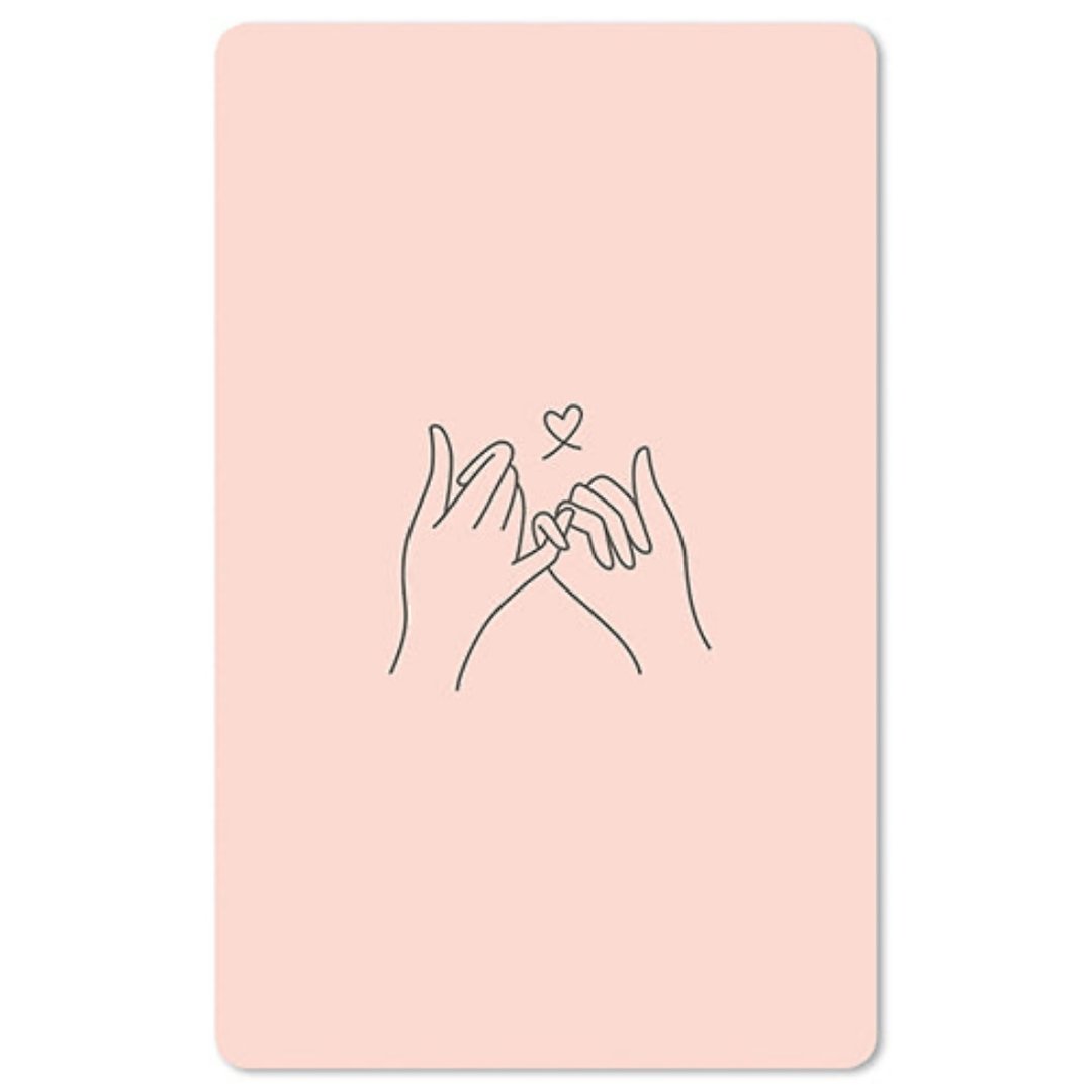 Lunacard Mini Postkarte Pinkie promise - Teeliesel  Default Title
