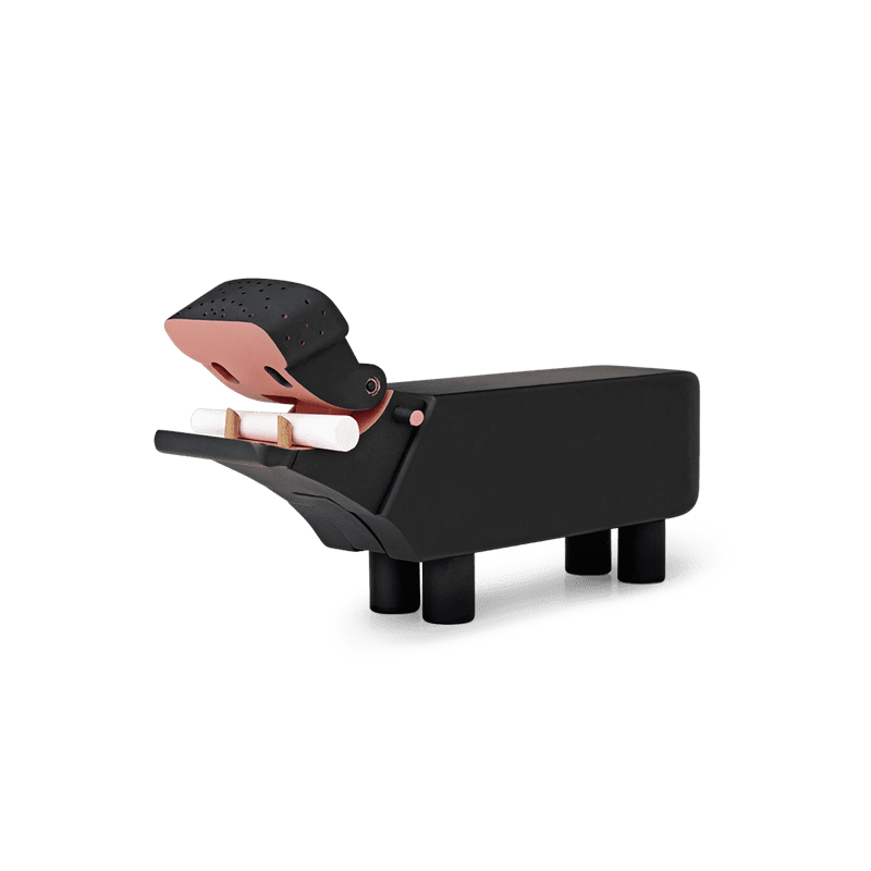 Kay Bojesen Flusspferd. Schwarz lackiert - Teeliesel Default Title