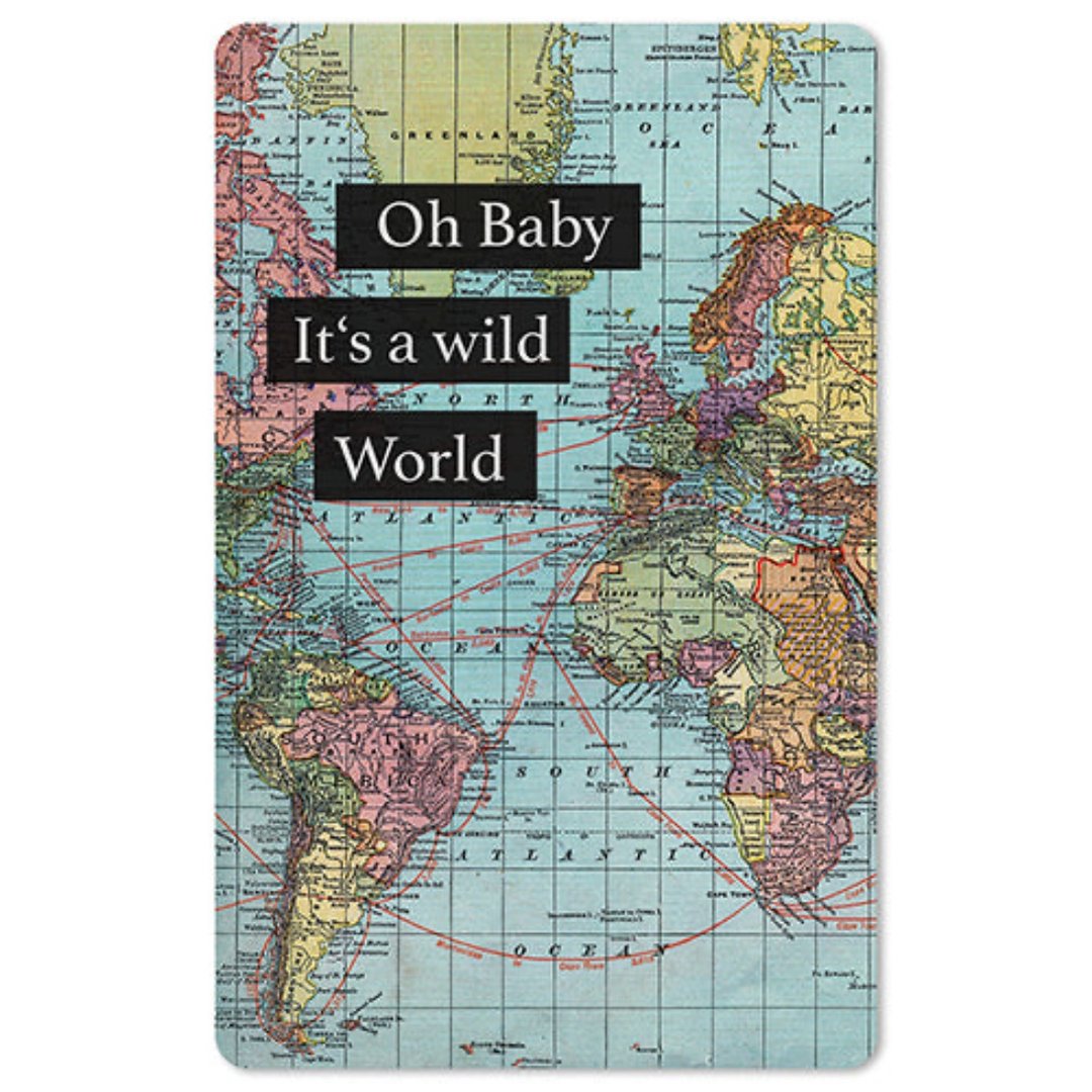 Lunacard Mini Postkarte Wild world - Teeliesel  Default Title