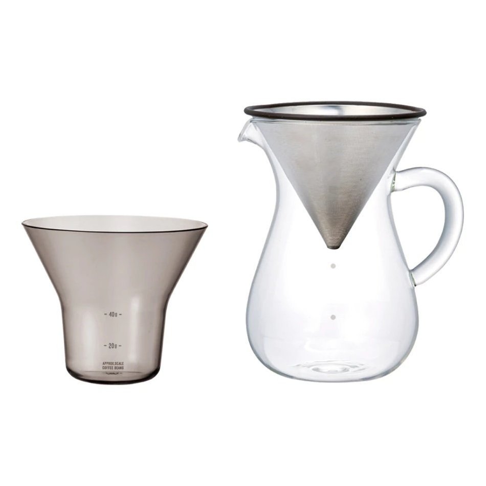 Kinto Kaffeekaraffen-Set 4 Tassen mit Edelstahlfilter - Teeliesel Default Title