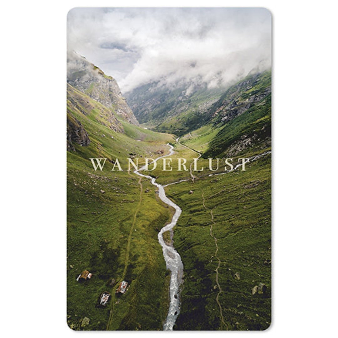 Lunacard Mini Postkarte Wanderlust - Teeliesel  Default Title
