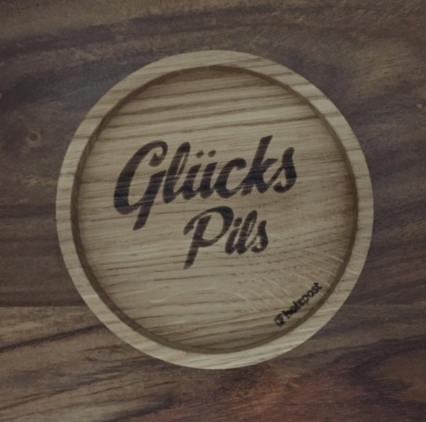 Holzpost Untersetzer GlücksPils - Teeliesel Default Title