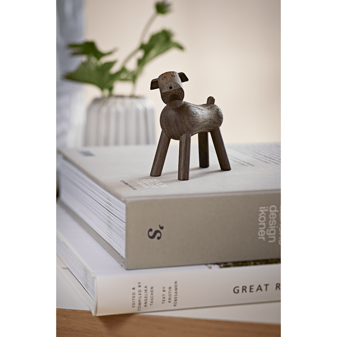 Kay Bojesen Hund Tim, dunkles Holz - Teeliesel  Default Title