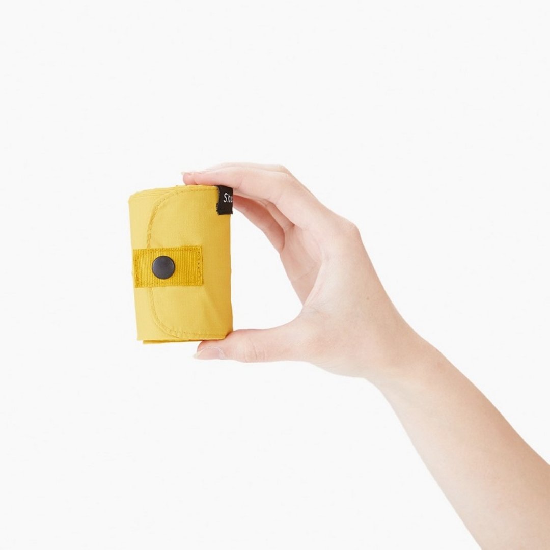 Shupatto Compact One-Pull faltbare Tasche M Mustard Karashi - Teeliesel Default Title
