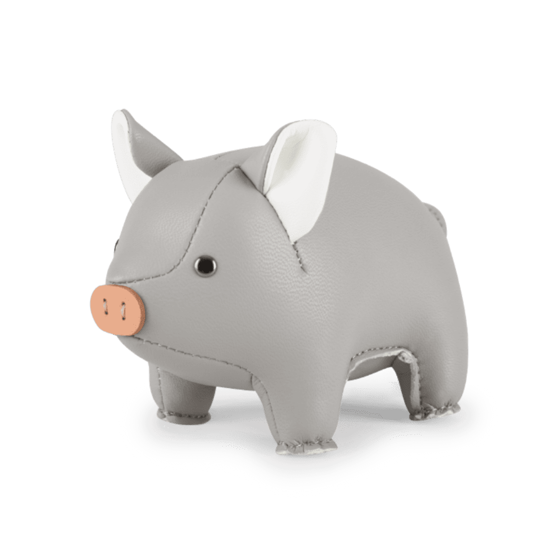 Züny Schweinchen grau Briefbeschwerer - Teeliesel Default Title