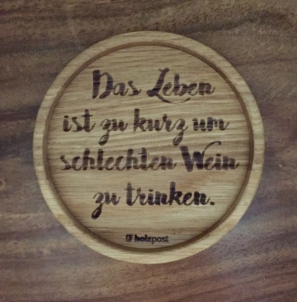 Holzpost Schlechten Wein - Teeliesel Default Title