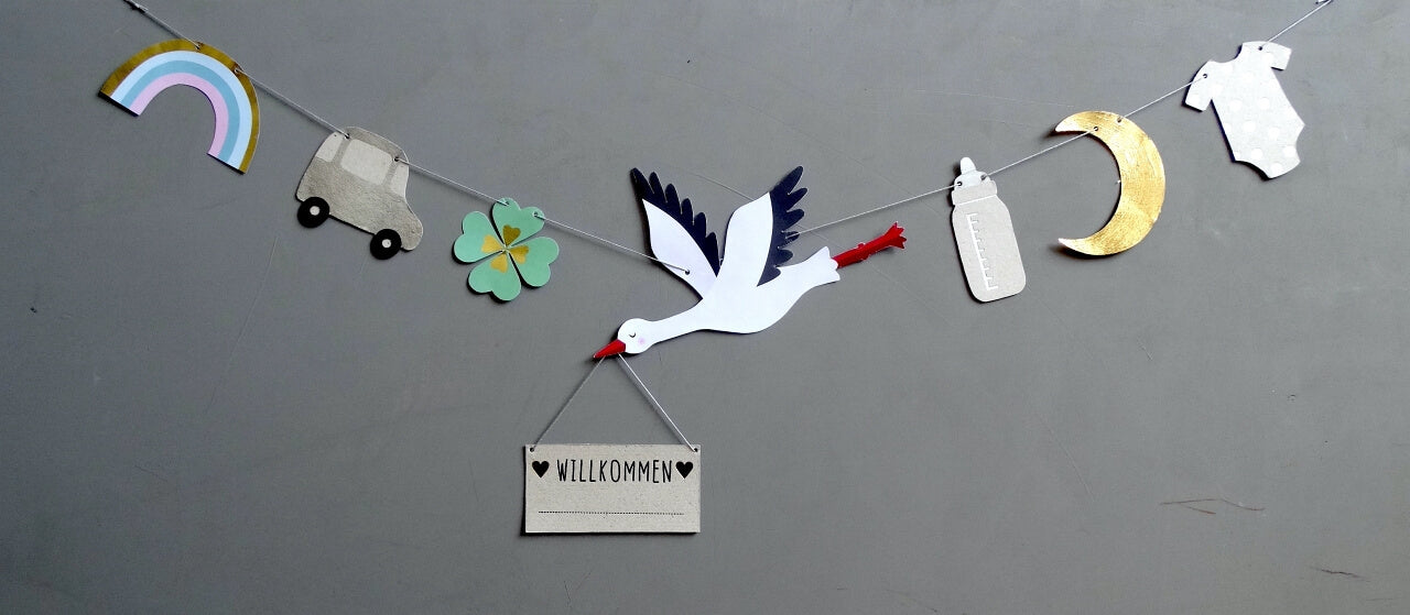 Good old friends Baby Girlande Mond - Teeliesel Default Title