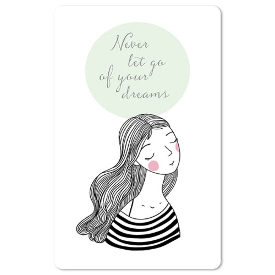 Lunacard Mini Postkarte Dream girl - Teeliesel  Default Title
