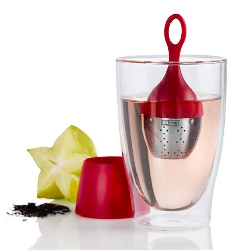 AdHoc Schwimmender Teefilter FLOATEA, rot - Teeliesel Default Title