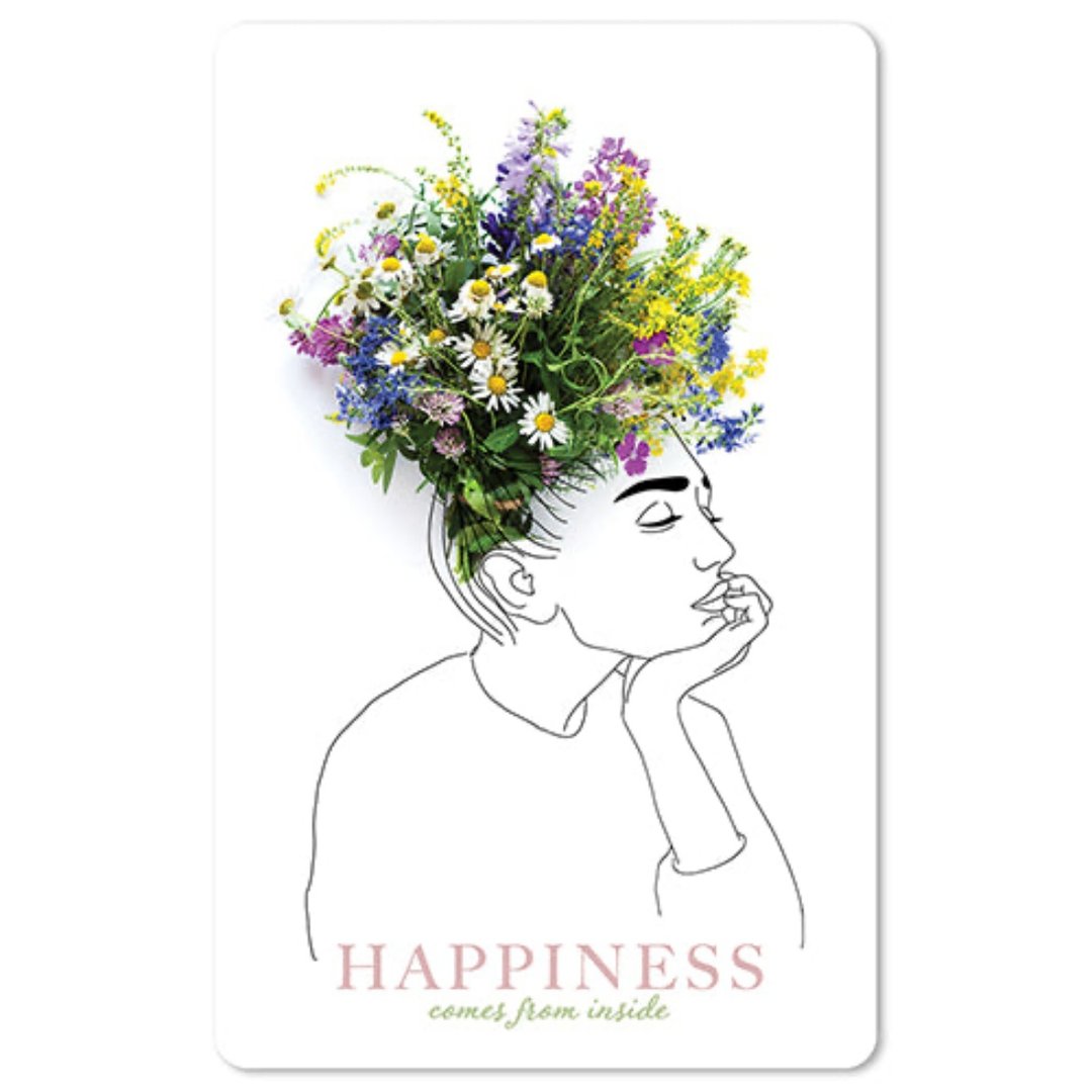 Lunacard Mini Postkarte Happiness inside - Teeliesel Default Title