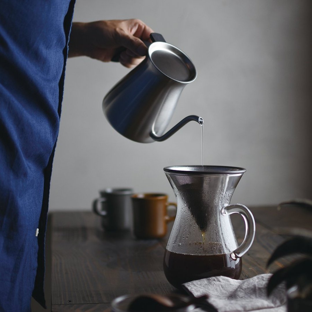 Kinto Kaffeekaraffen-Set 4 Tassen mit Edelstahlfilter - Teeliesel  Default Title
