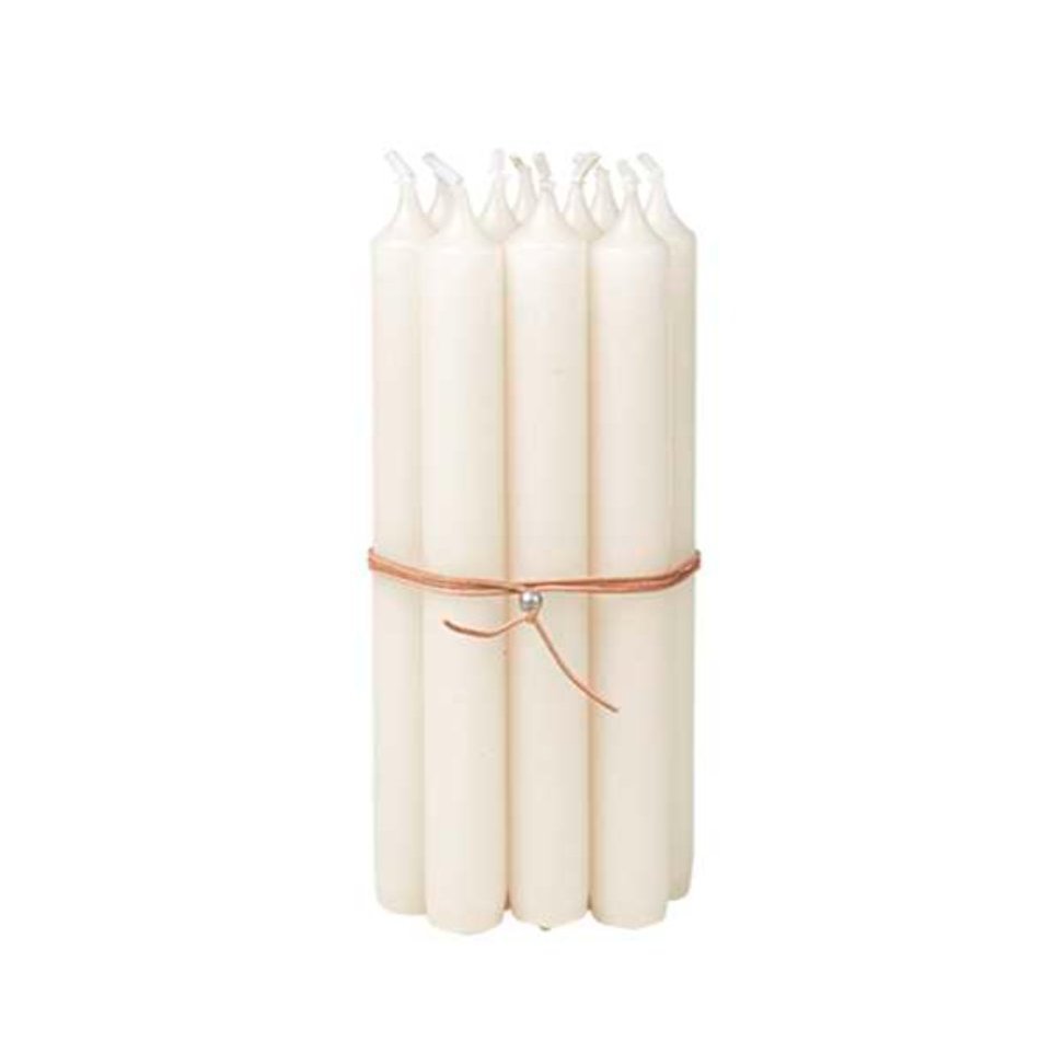 BROSTE COPENHAGEN 10er-Set Stabkerzen weiß 19 cm - Teeliesel Default Title