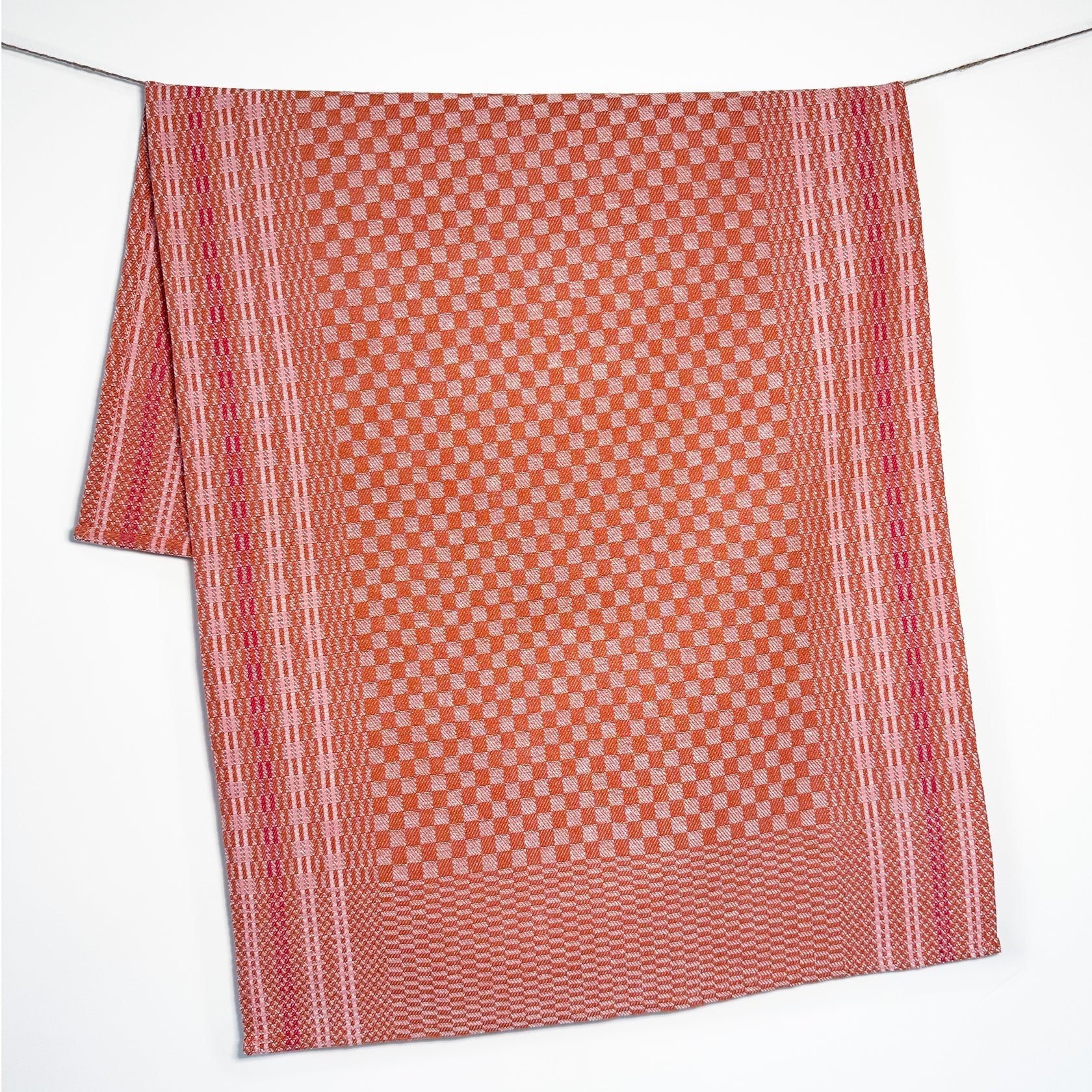 Grubentuch Rostbraun Rosarot