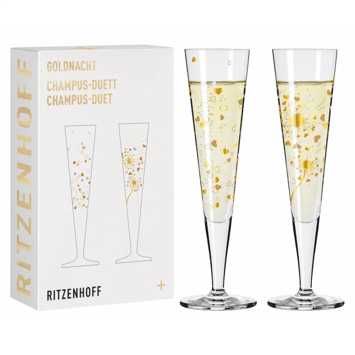 Ritzenhoff Goldnacht Champagnerglas Set F24