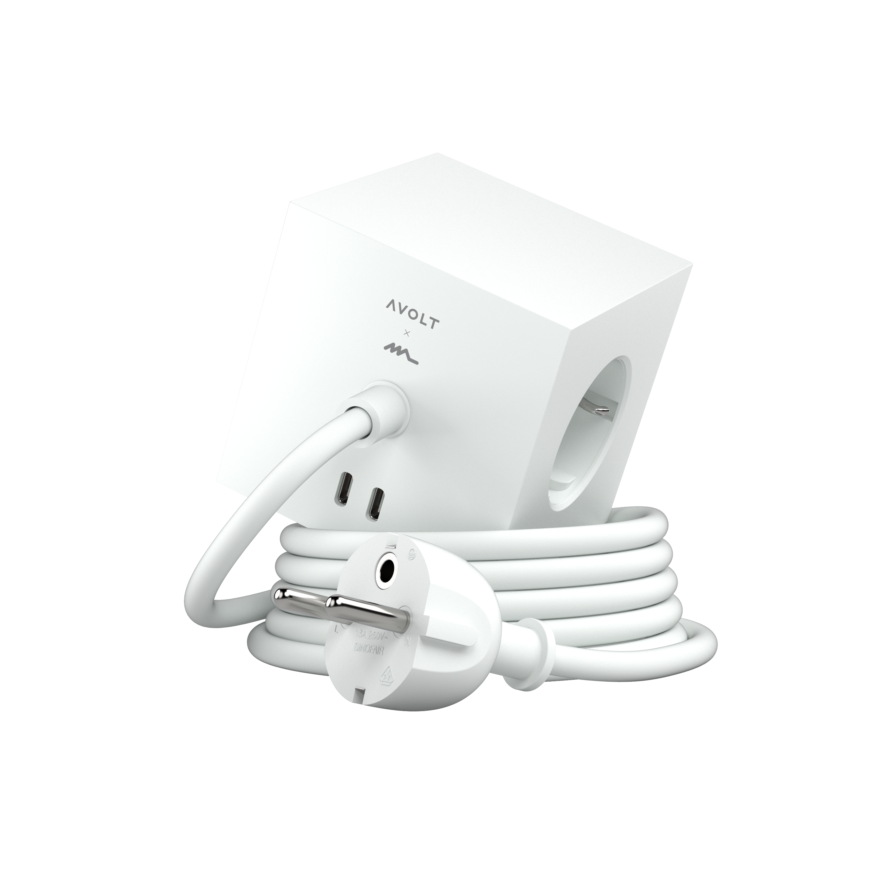 AVOLT Square 1 USB-C Opal White