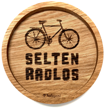 Holzpost Untersetzer Selten Radlos