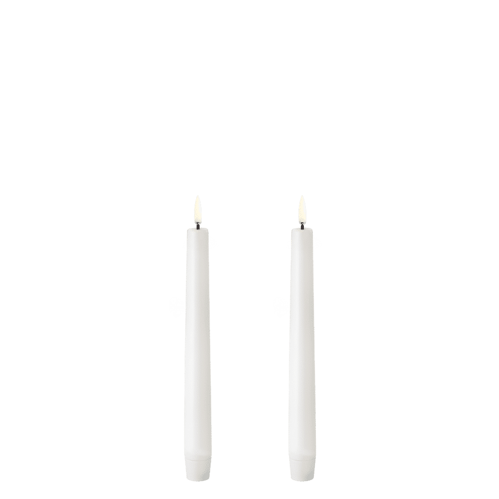UYUNI Lighting LED Stabkerzen 2er Set nordic white 2,3x15,5