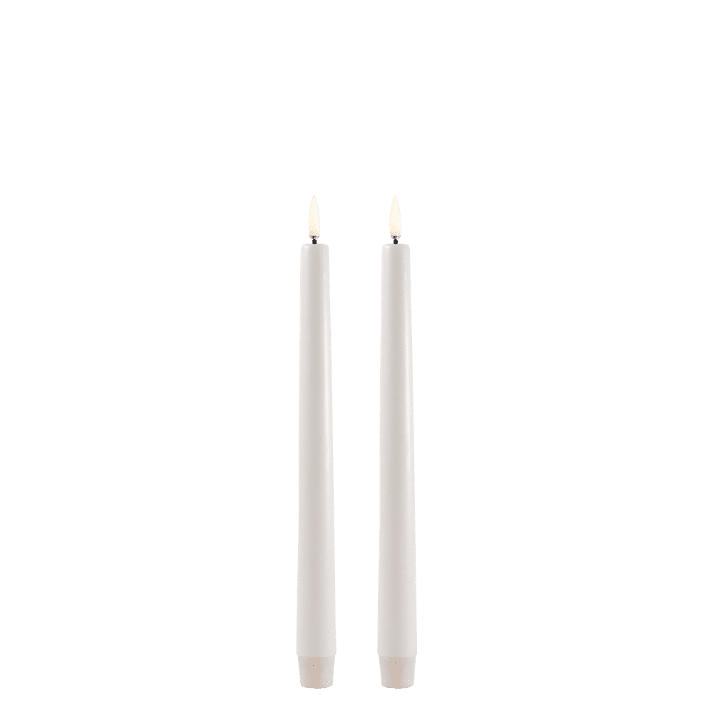 UYUNI Lighting LED Stabkerzen 2er  Vanilla 2,3x25,5