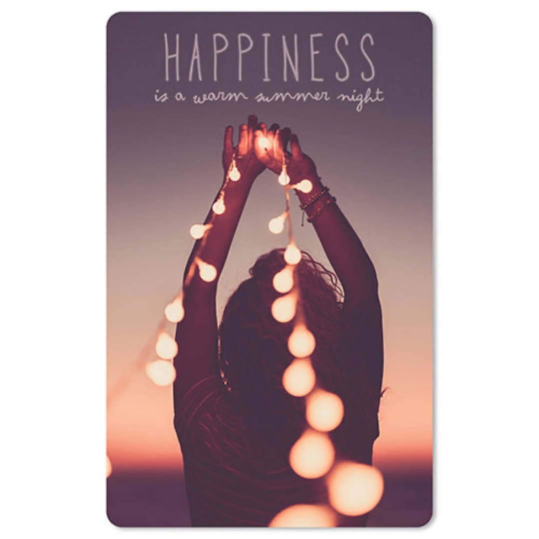 Lunacard Mini Postkarte Happiness summer night