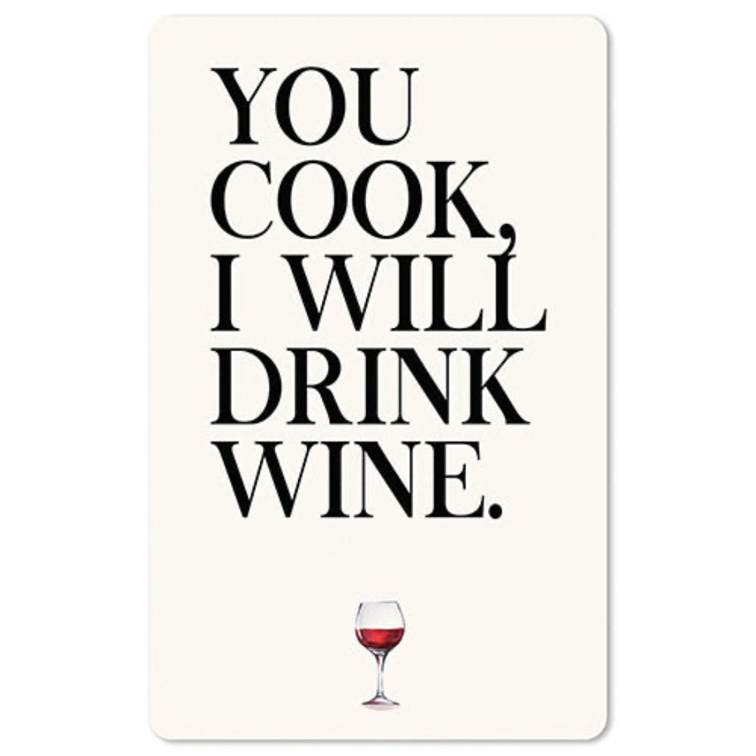 Lunacard Mini Postkarte Drink wine - Teeliesel  Default Title