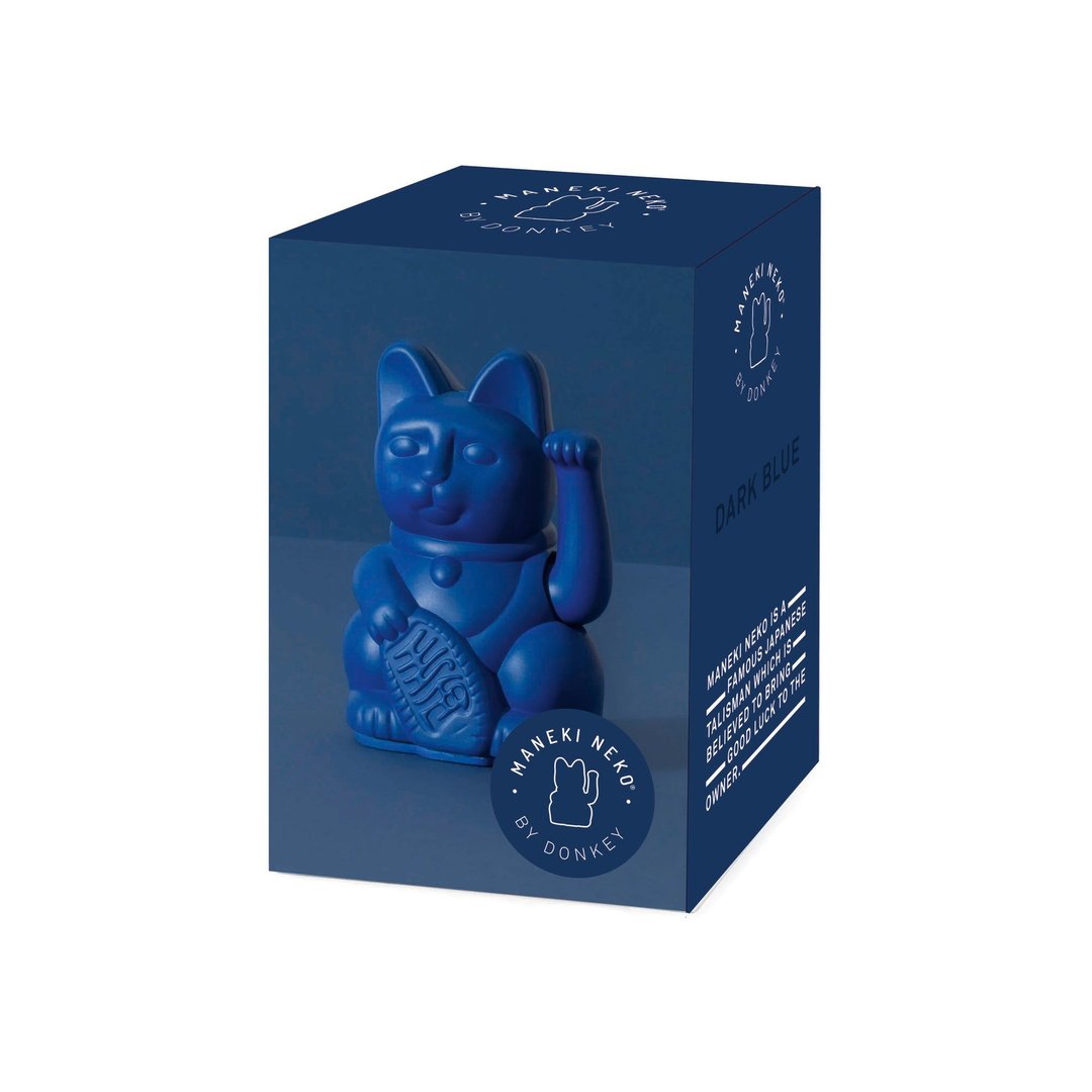Donkey Lucky Cat Mini - Winkekatze - dunkelblau