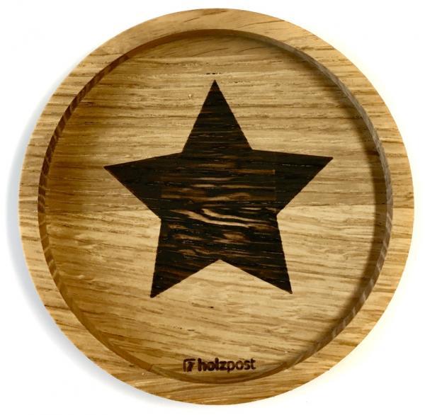Holzpost Stern
