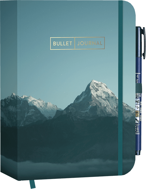 Pocket Bullet Journal mountain calling mit Stift