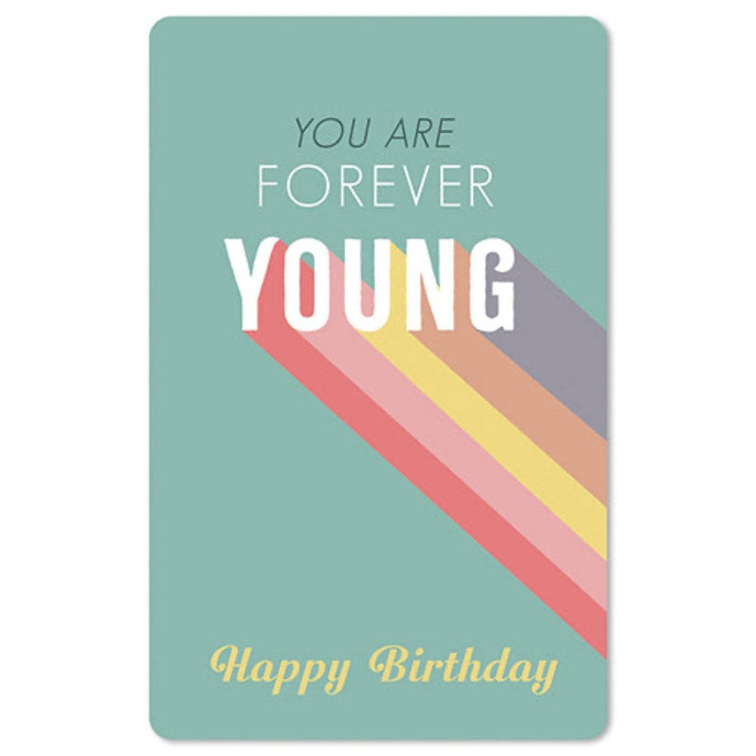 Lunacard Mini Postkarte Forever young - Teeliesel  Default Title