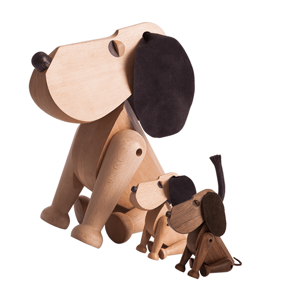 ARCHITECTMADE Holzfigur Hund OSCAR