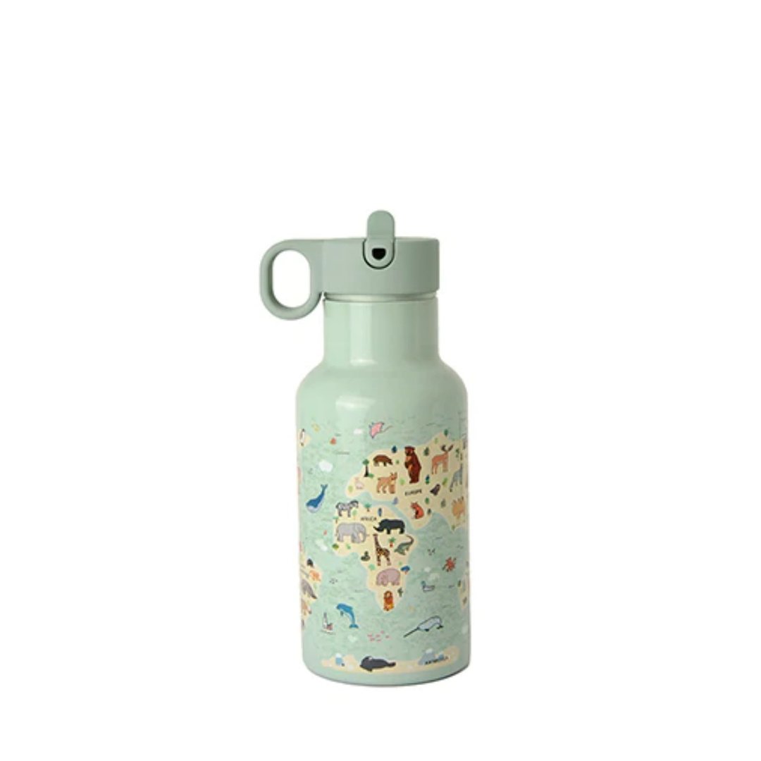 chic mic bioloco sky kids Thermoflasche animal map